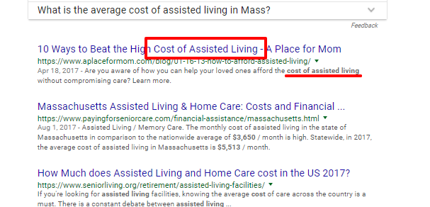 cost of assisted living